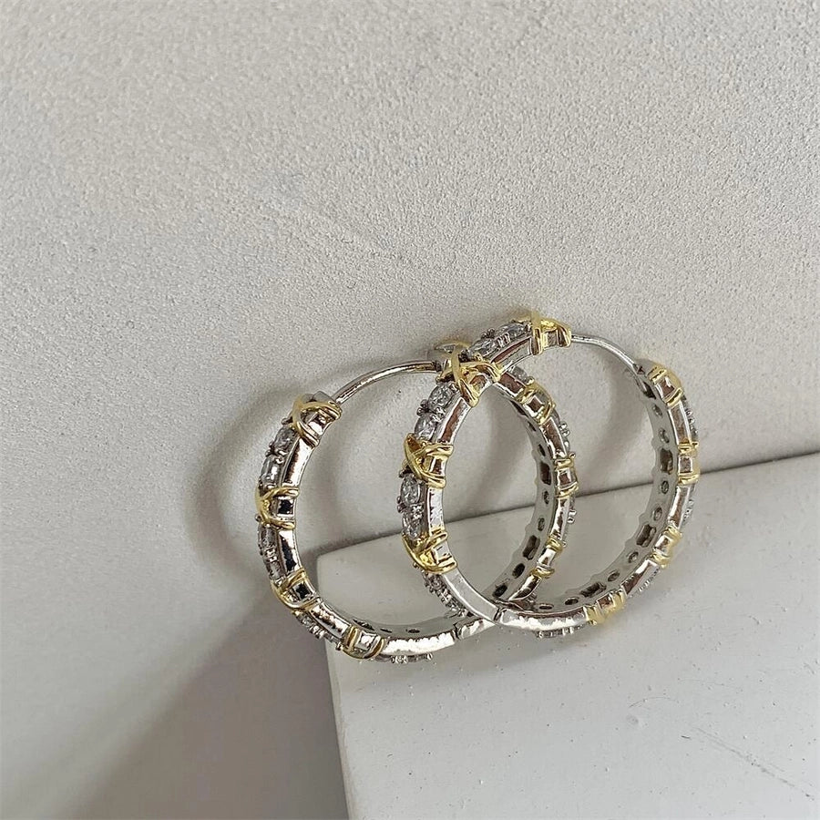 metal zircon hoop