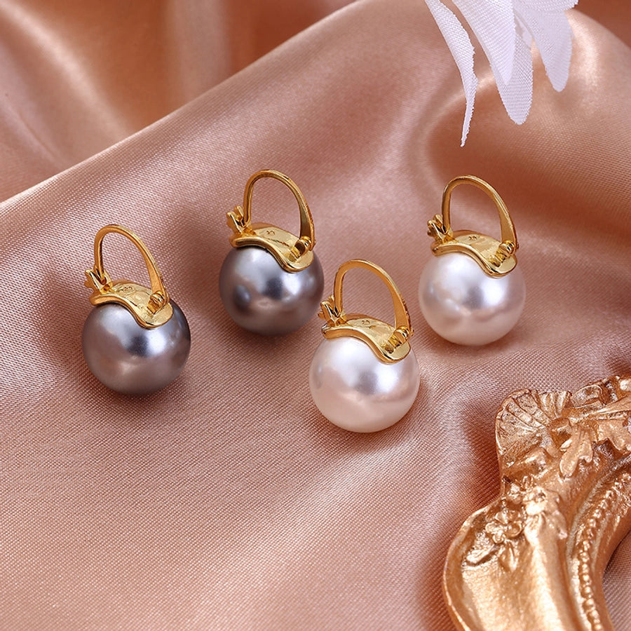 lady round imitation pearl