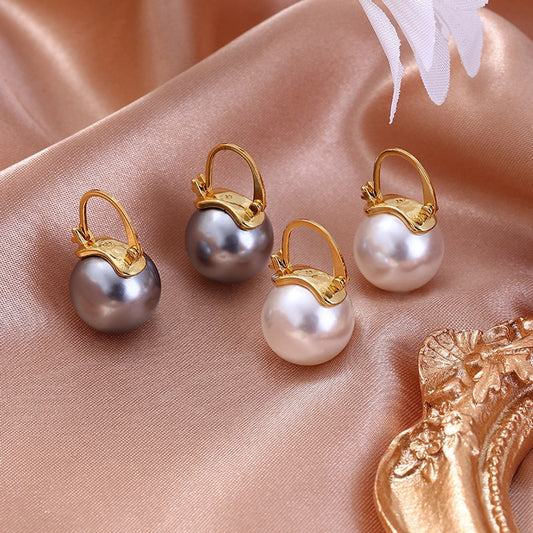 lady round imitation pearl