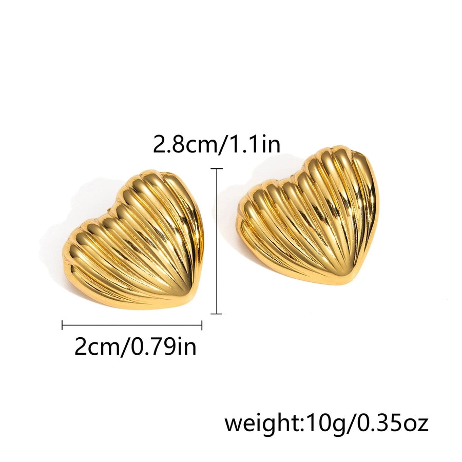 Oval Heart Stainless Steel