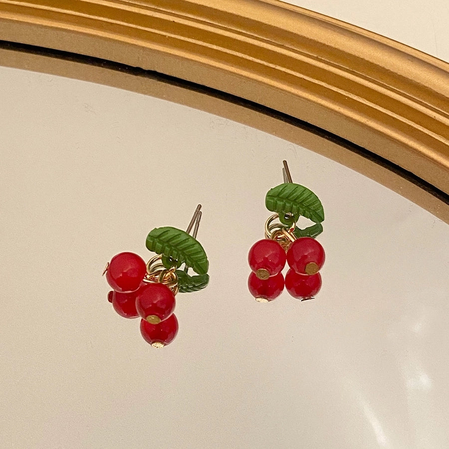 new cherry earrings
