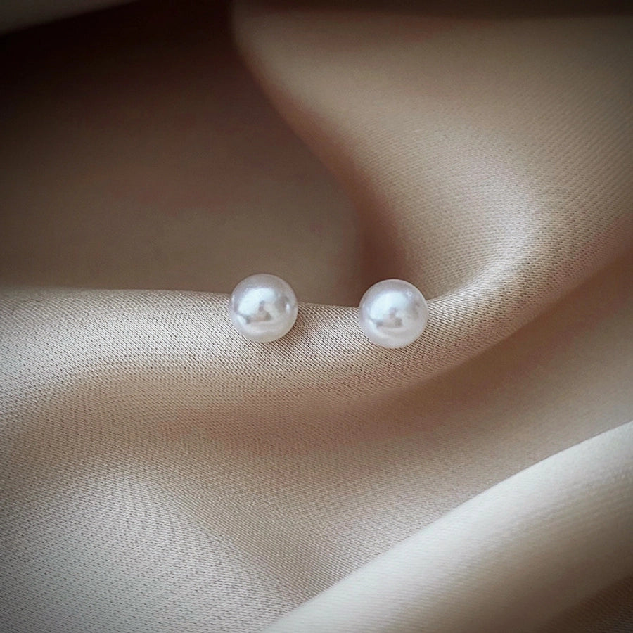 plating pearl earrings