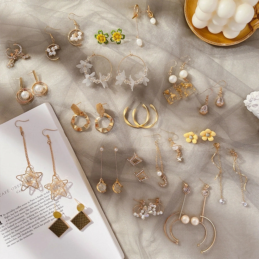 plating pearl earrings