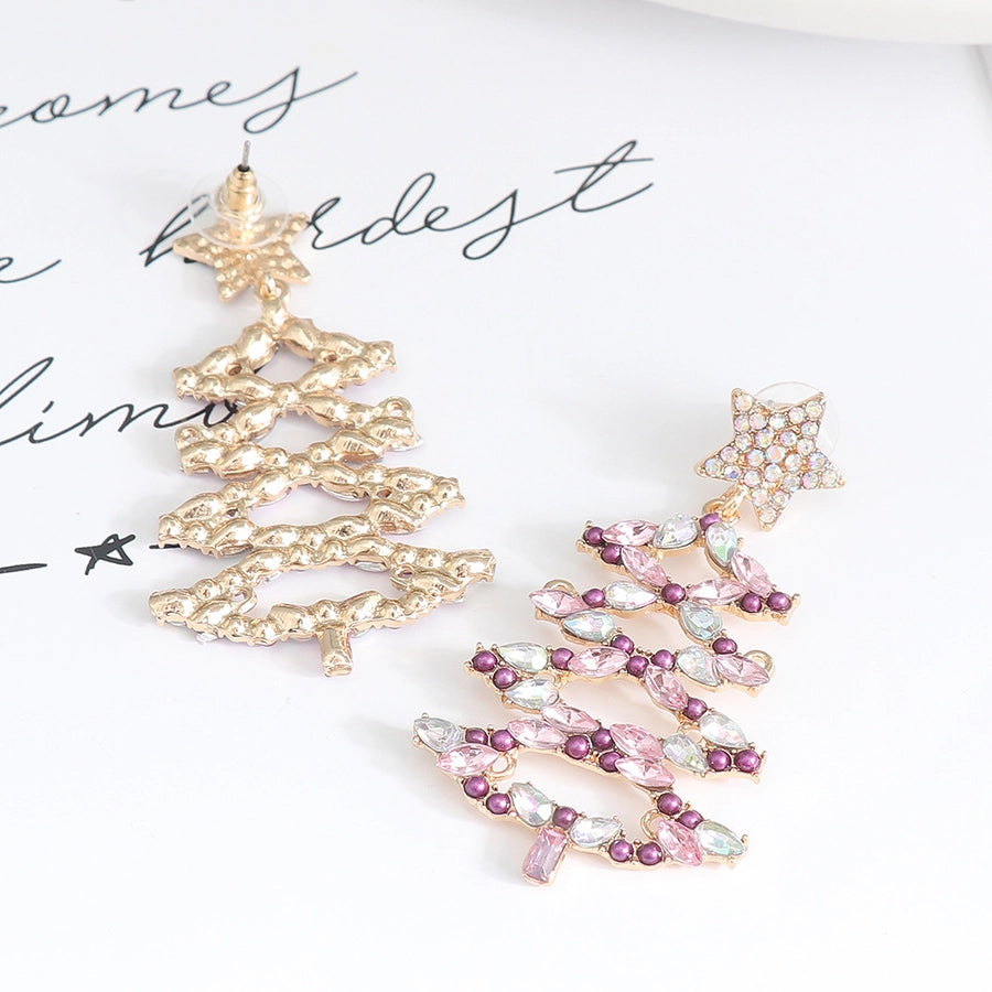 christmas tree earrings