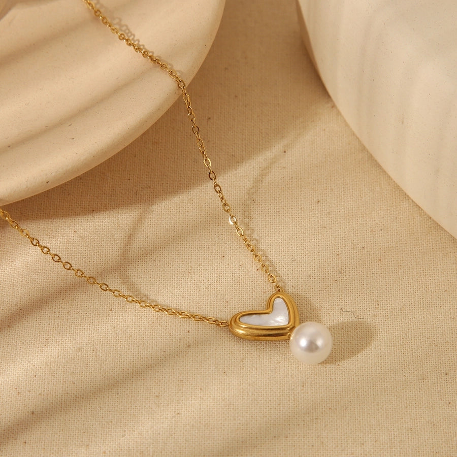 Simple Style Red Heart Steel