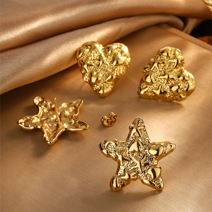 French Star Heart Stainless Steel