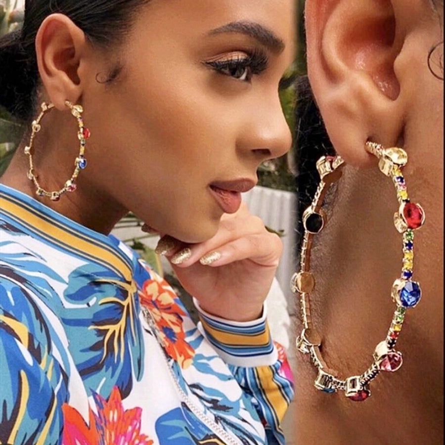 fashion rhinestone earrings