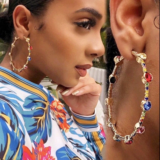 fashion rhinestone earrings