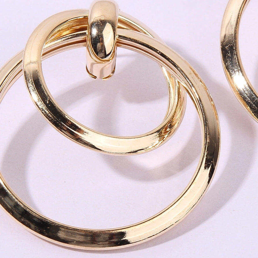 circle drop earrings