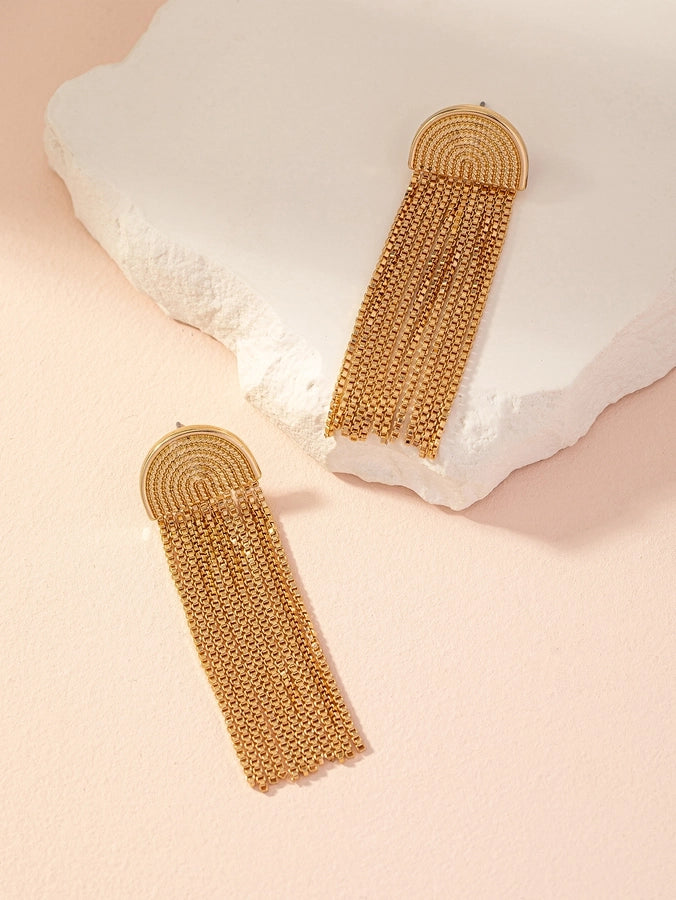 Tassel Zinc Alloy Iron Earrings
