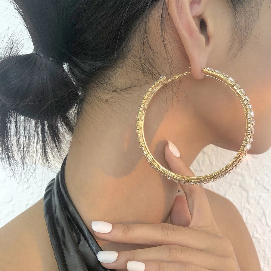 Alloy Hoop Earrings