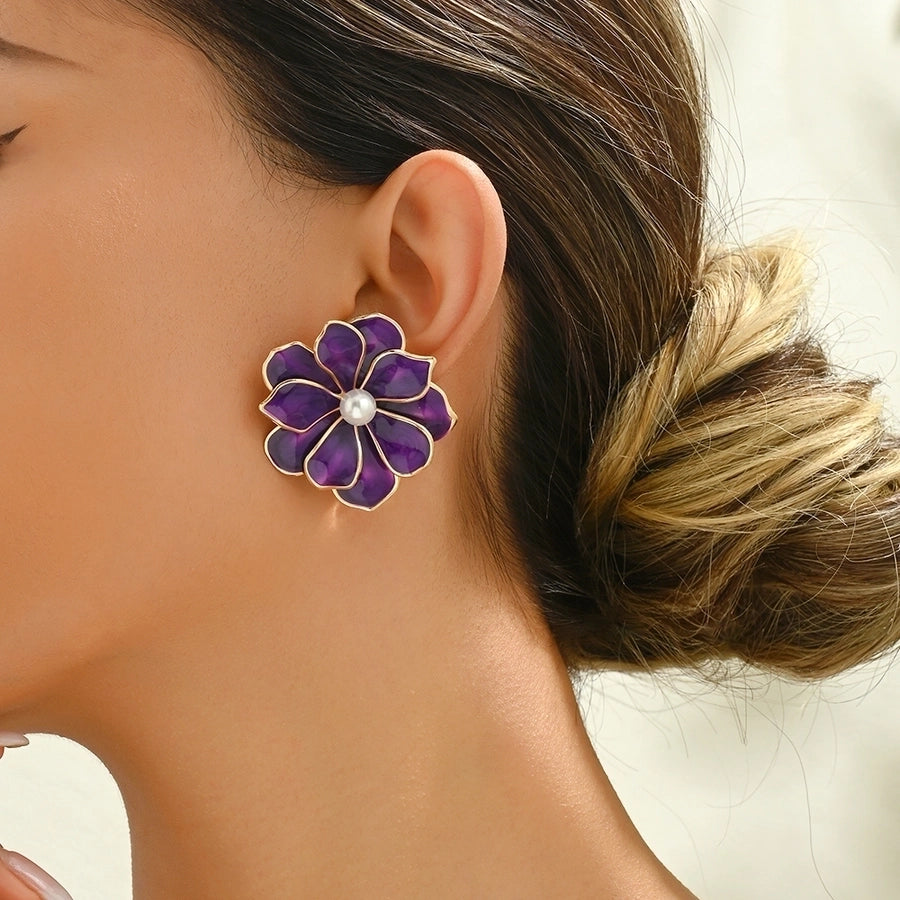 Flower Painted Enamel