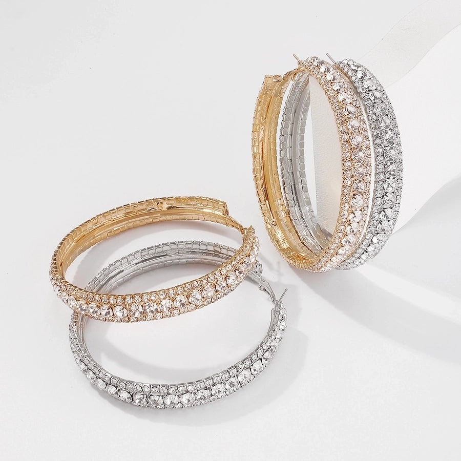 Alloy Hoop Earrings