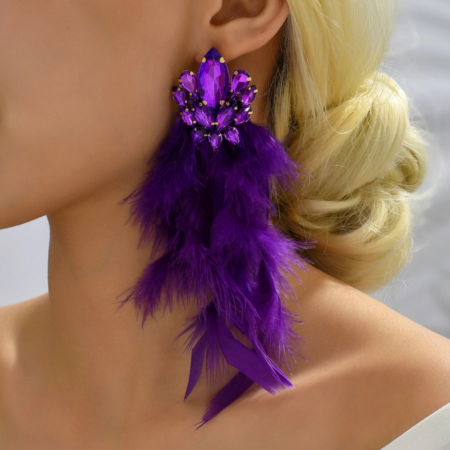 glam artificial feather