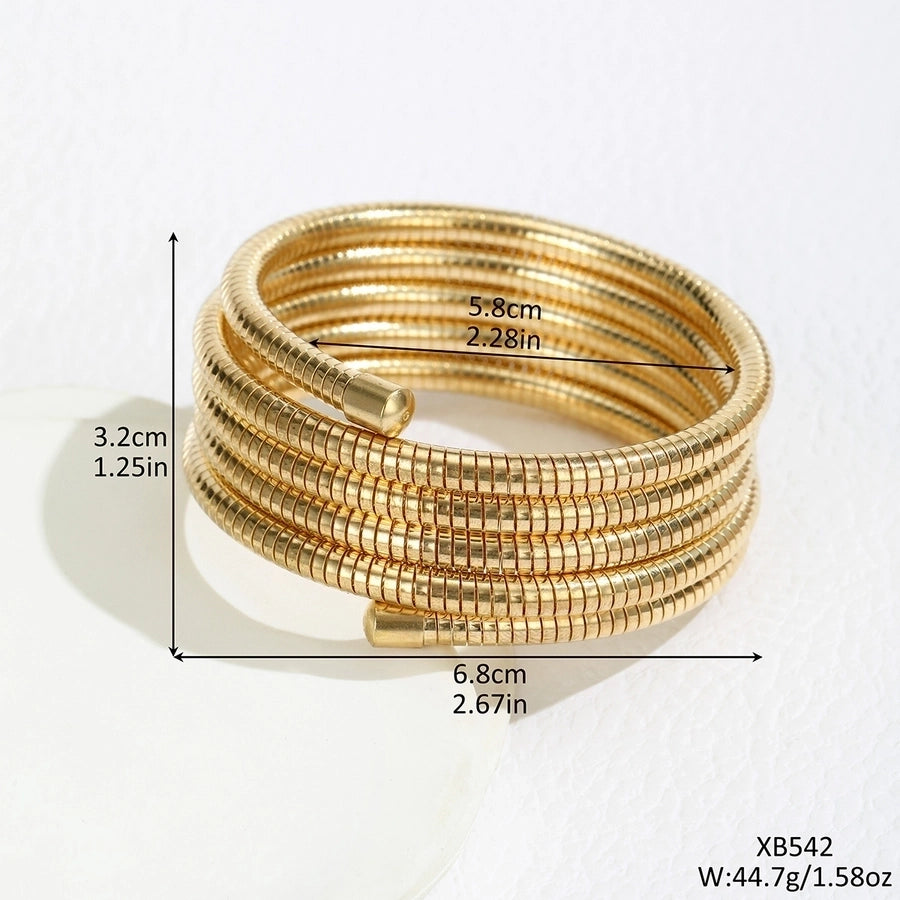 Simple Style Stainless Steel Bangle