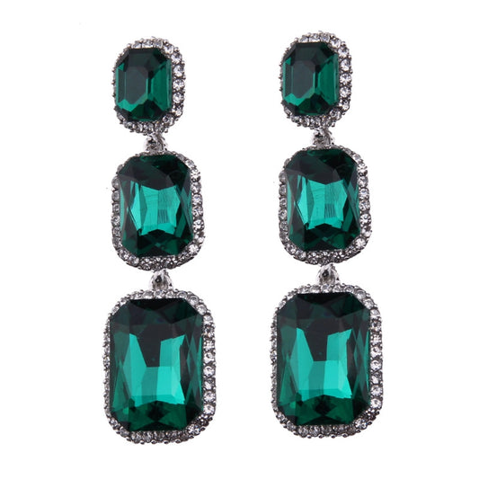 occident alloy pear earrings