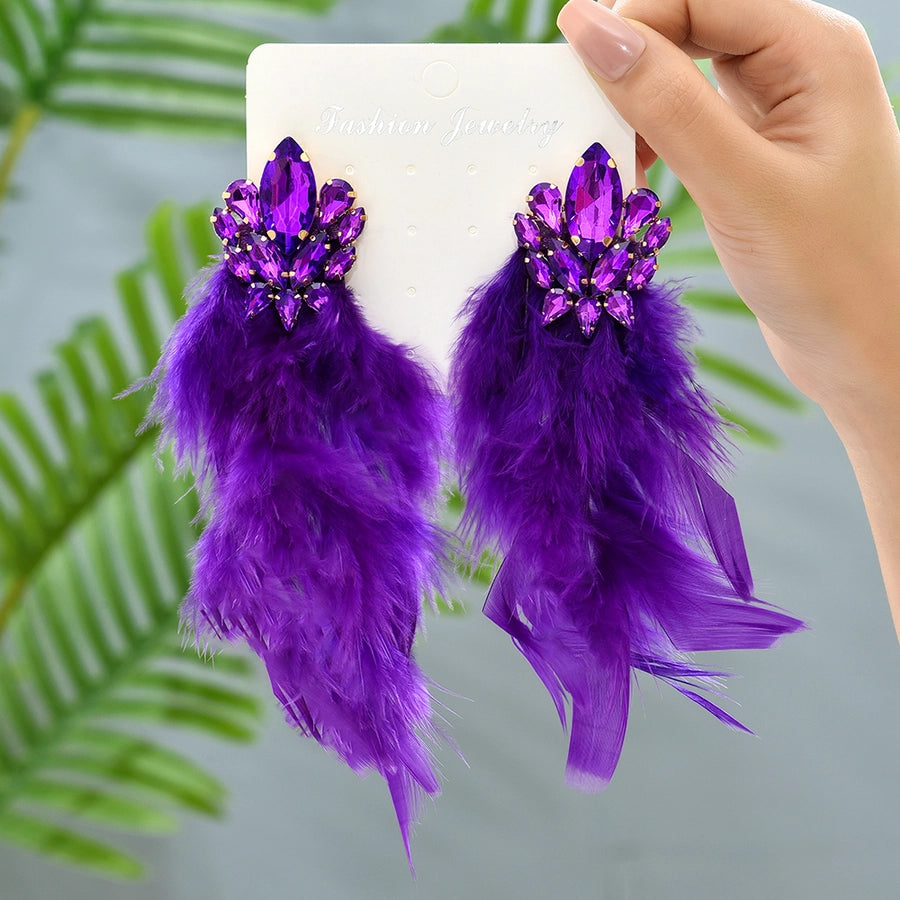 glam artificial feather