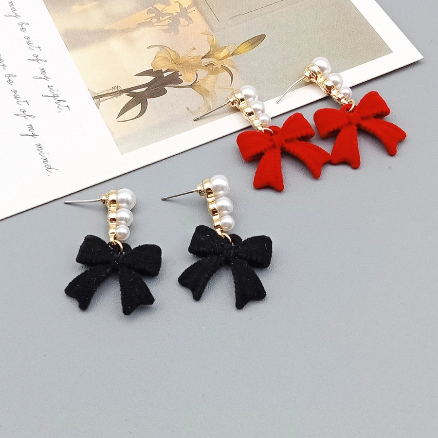 Pearl Bow earrings