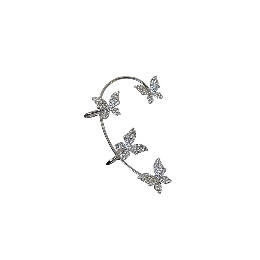 rhinestone butterfly earrings