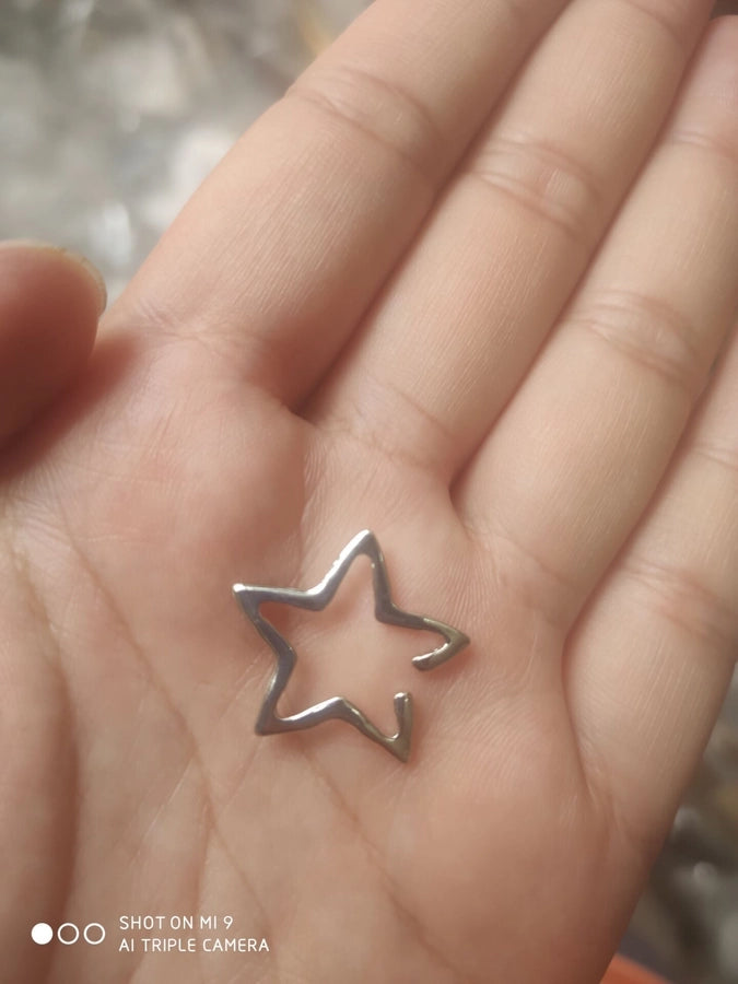 Retro Geometric Plating Alloy No Inlaid Clip Earrings