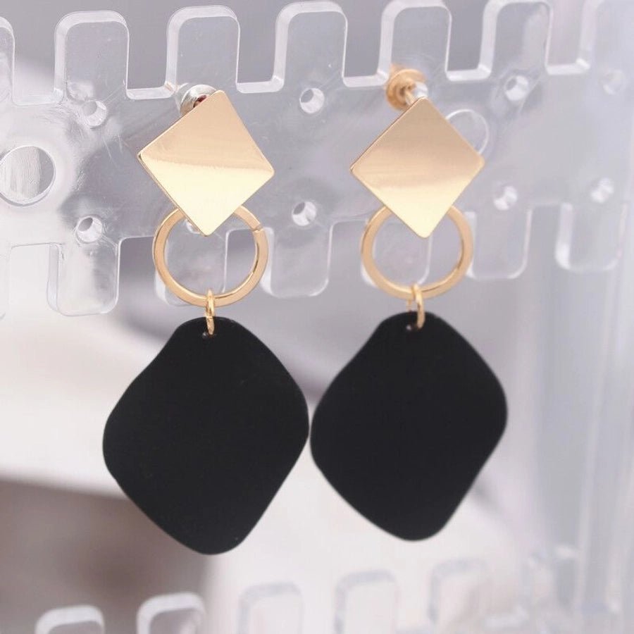 retro round square alloy