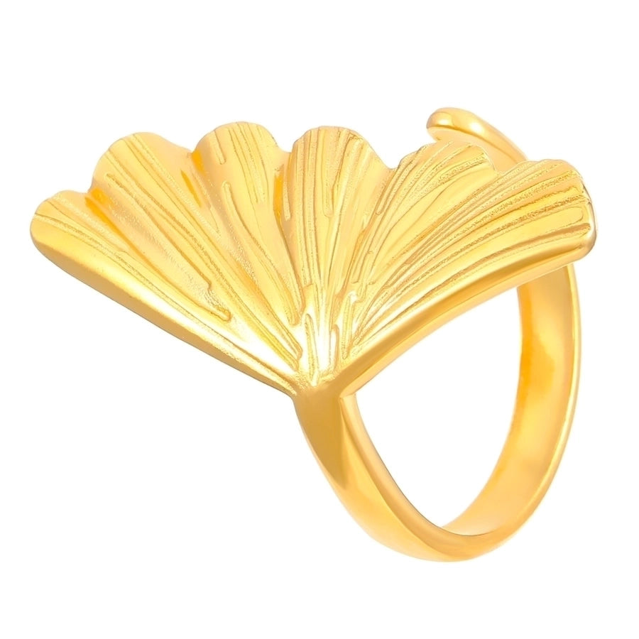 Shell Stainless Steel Open Rings