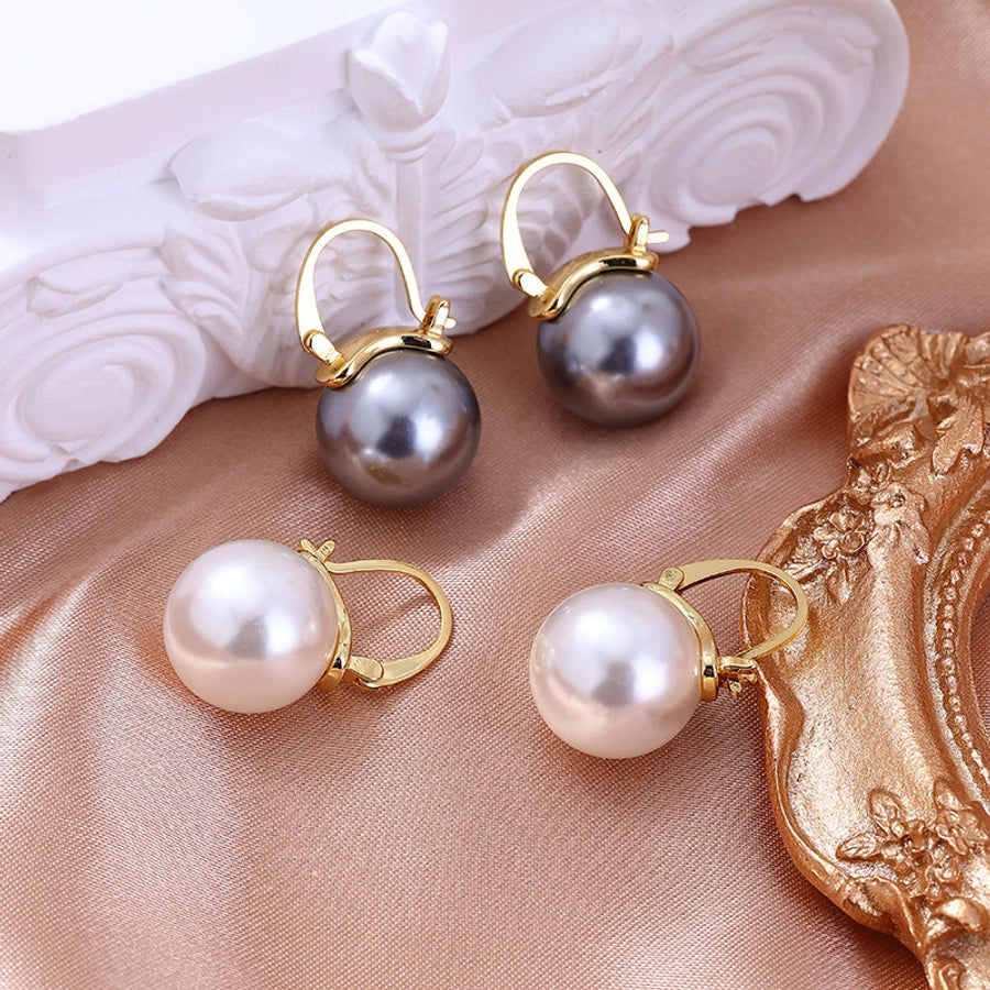 lady round imitation pearl
