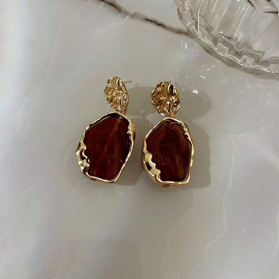 retro geometric resin irregular