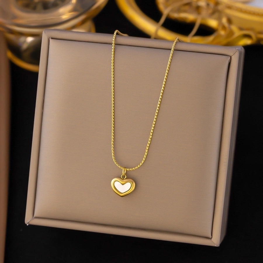 Heart Titanium steel Necklace