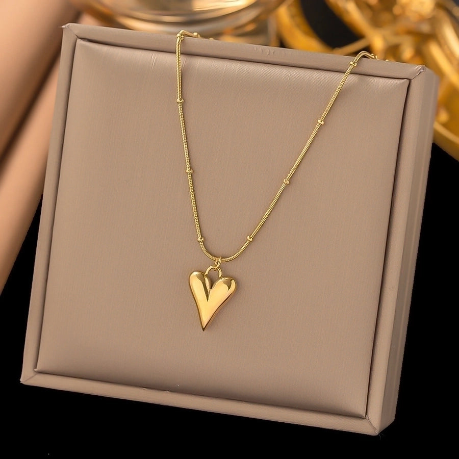 Heart Titanium steel Necklace