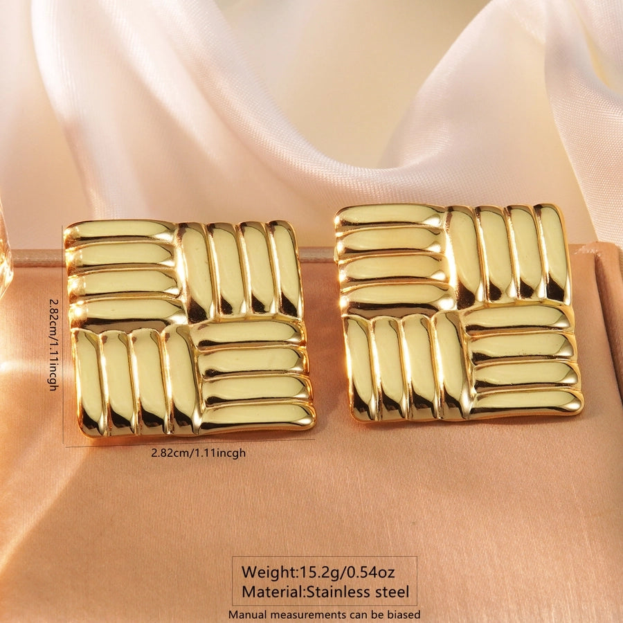Stainless Steel Gold Studs