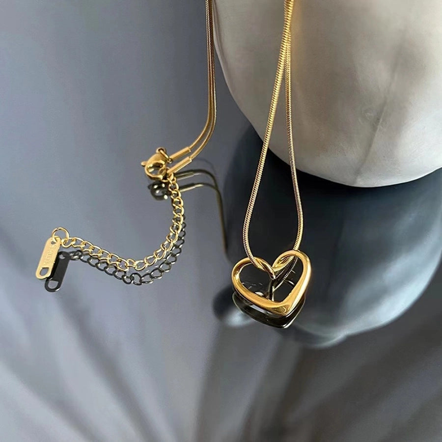 Stainless Steel  Elegant Heart