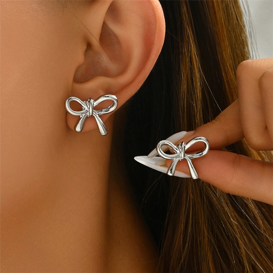 French Streetwear Flower Bow