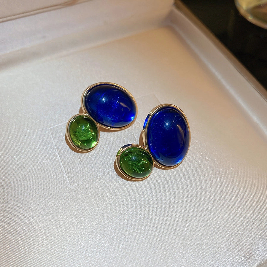 retro oval resin
