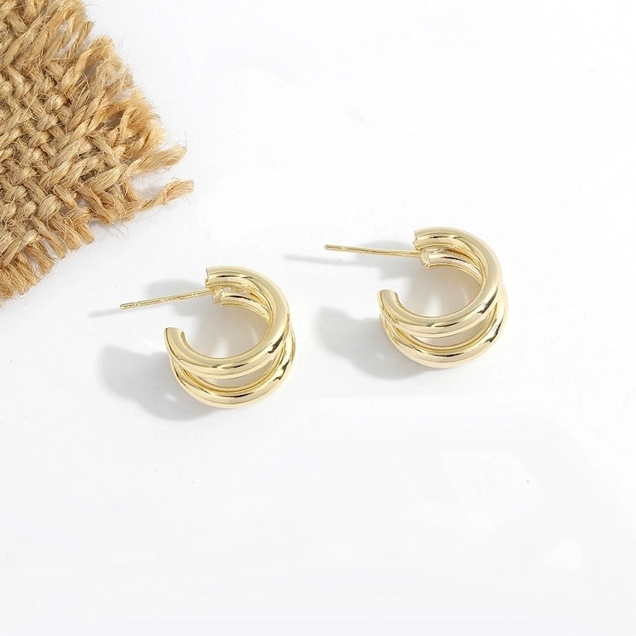 Plating Hoop Earrings