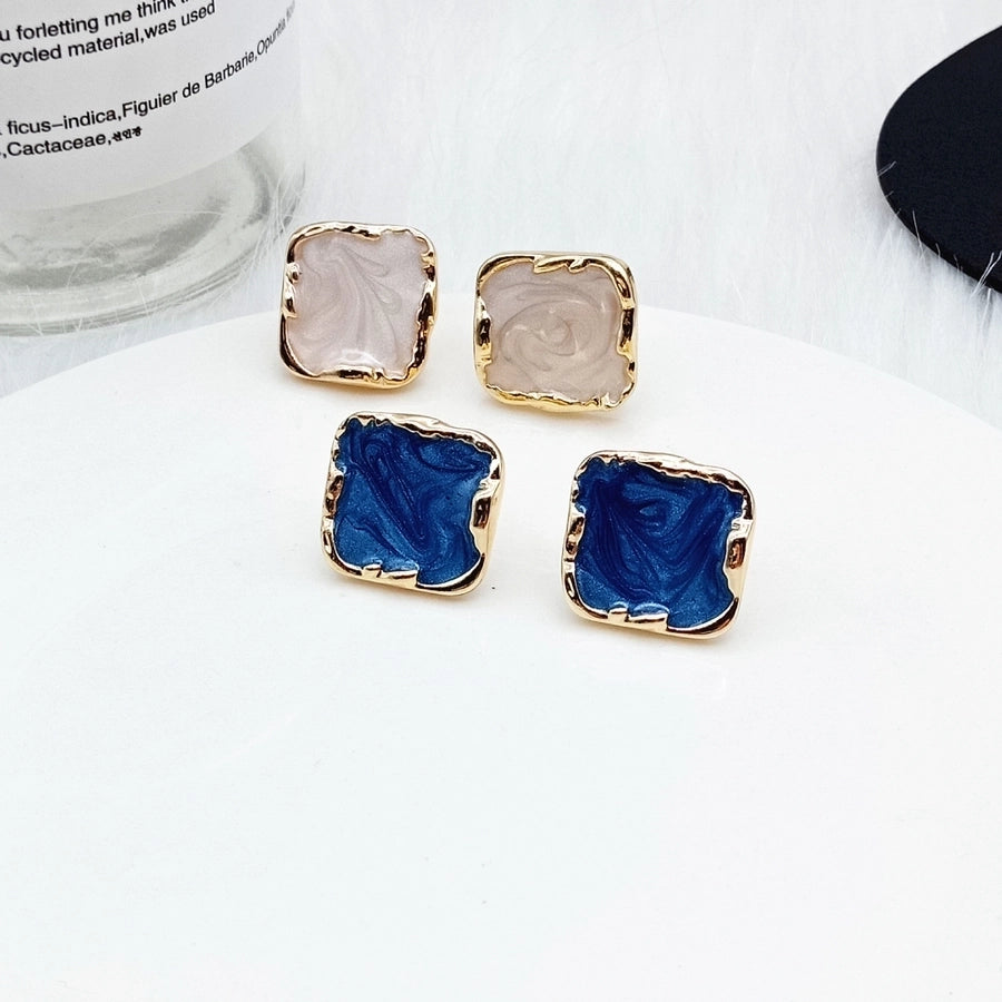 Enamel ear studs