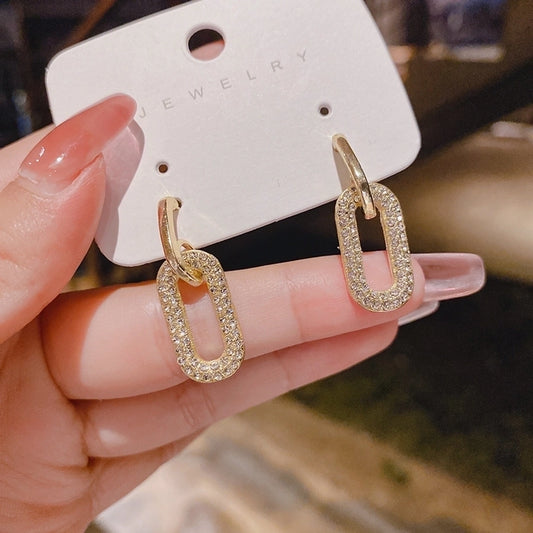 Plating Drop Earrings