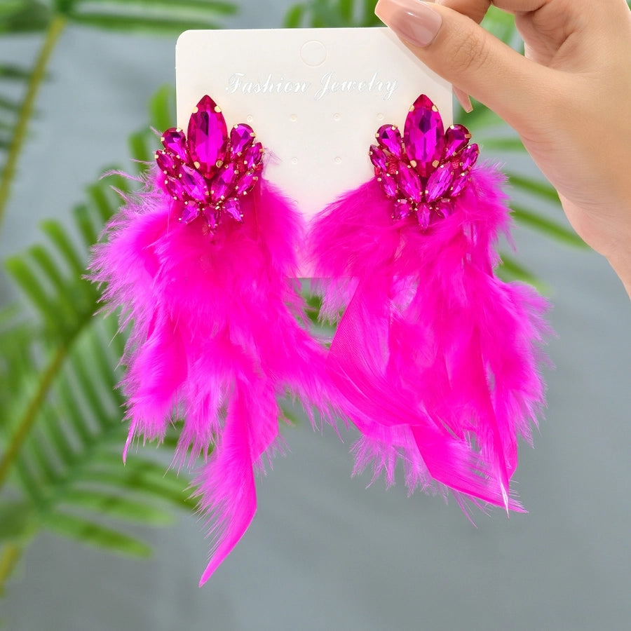 glam artificial feather