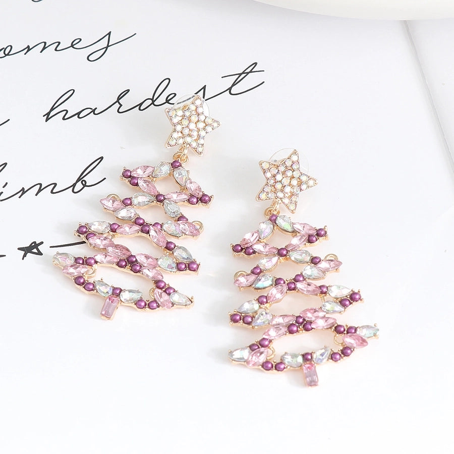 christmas tree earrings