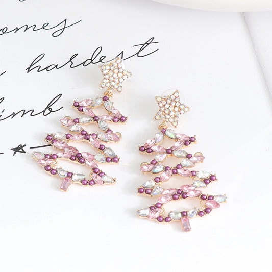 christmas tree earrings