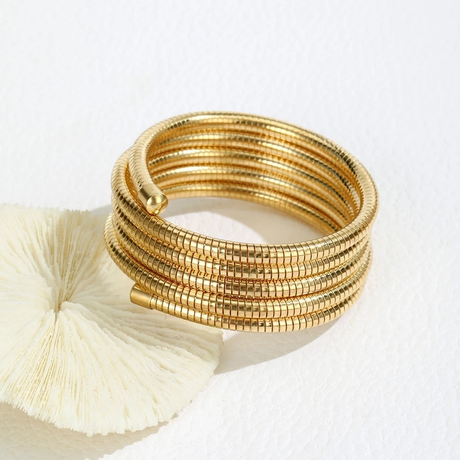 Simple Style Stainless Steel Bangle
