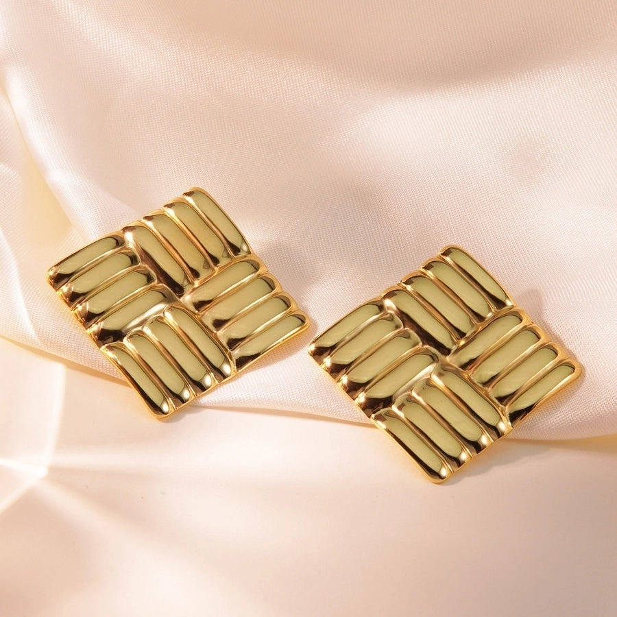 Stainless Steel Gold Studs