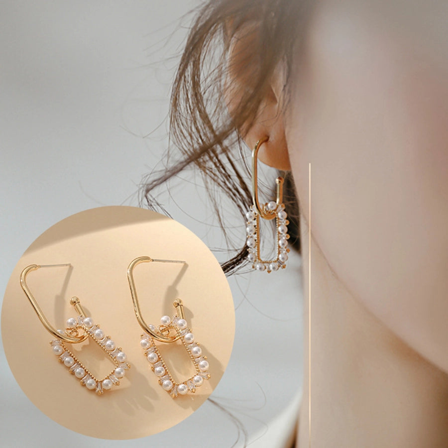 elegant flower earrings