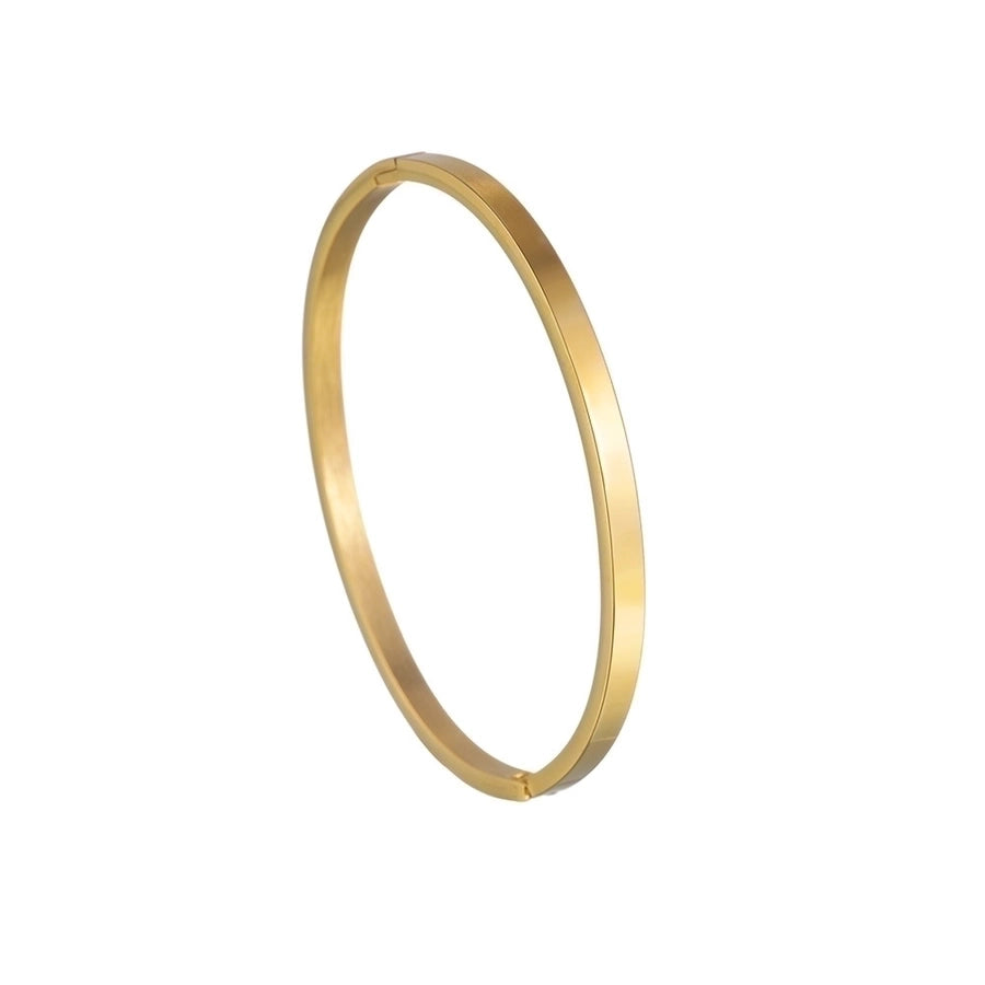 Simple Style Stainless Steel Bangle