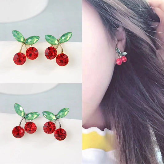 cherry ear studs
