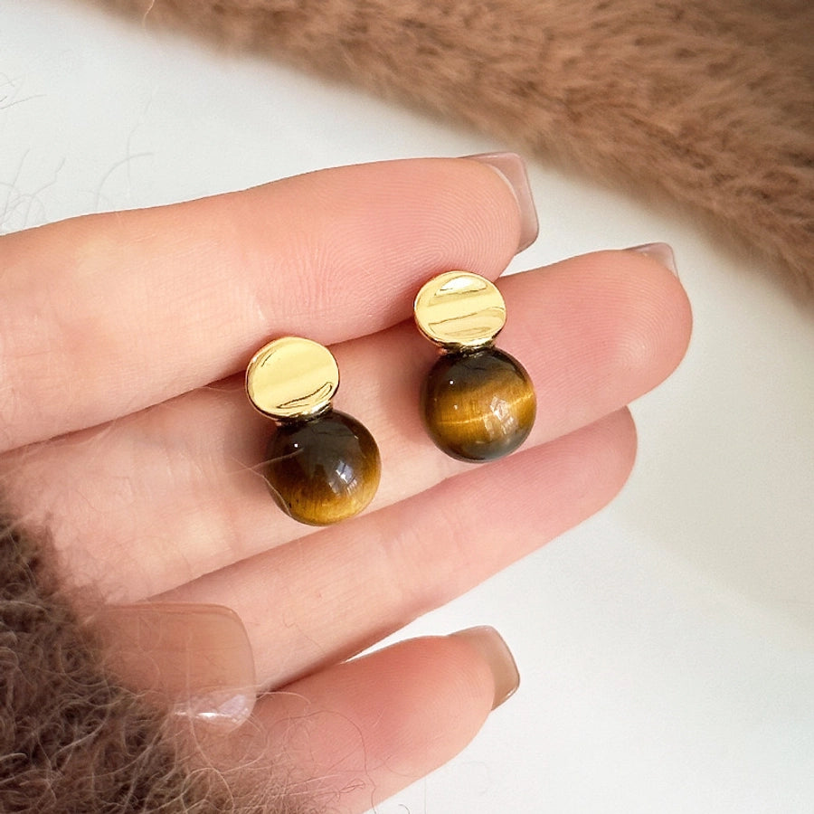 Geometric Plating Alloy Ear Studs
