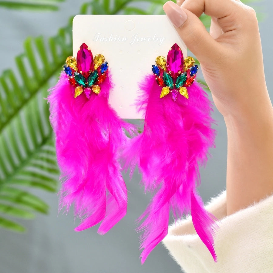 glam artificial feather