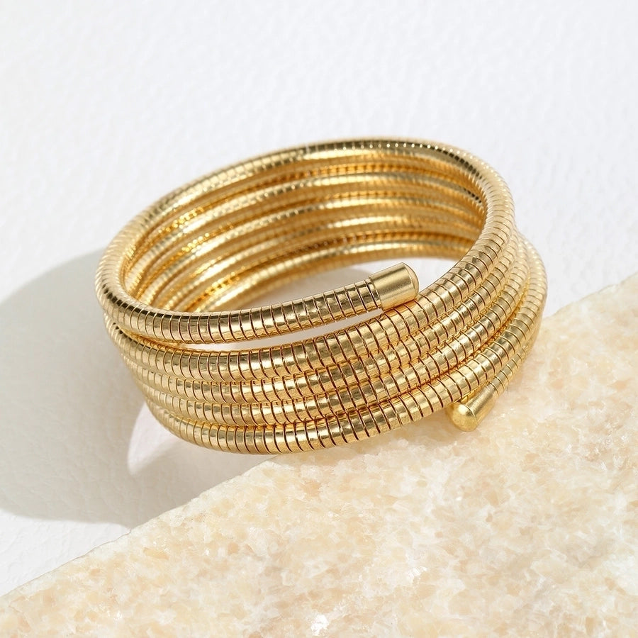 Simple Style Stainless Steel Bangle