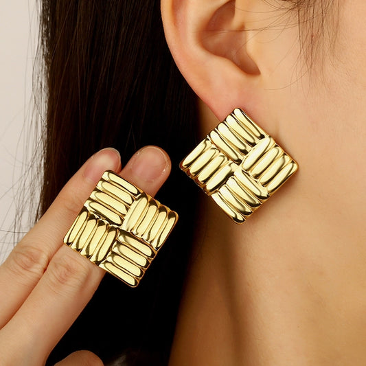 Stainless Steel Gold Studs