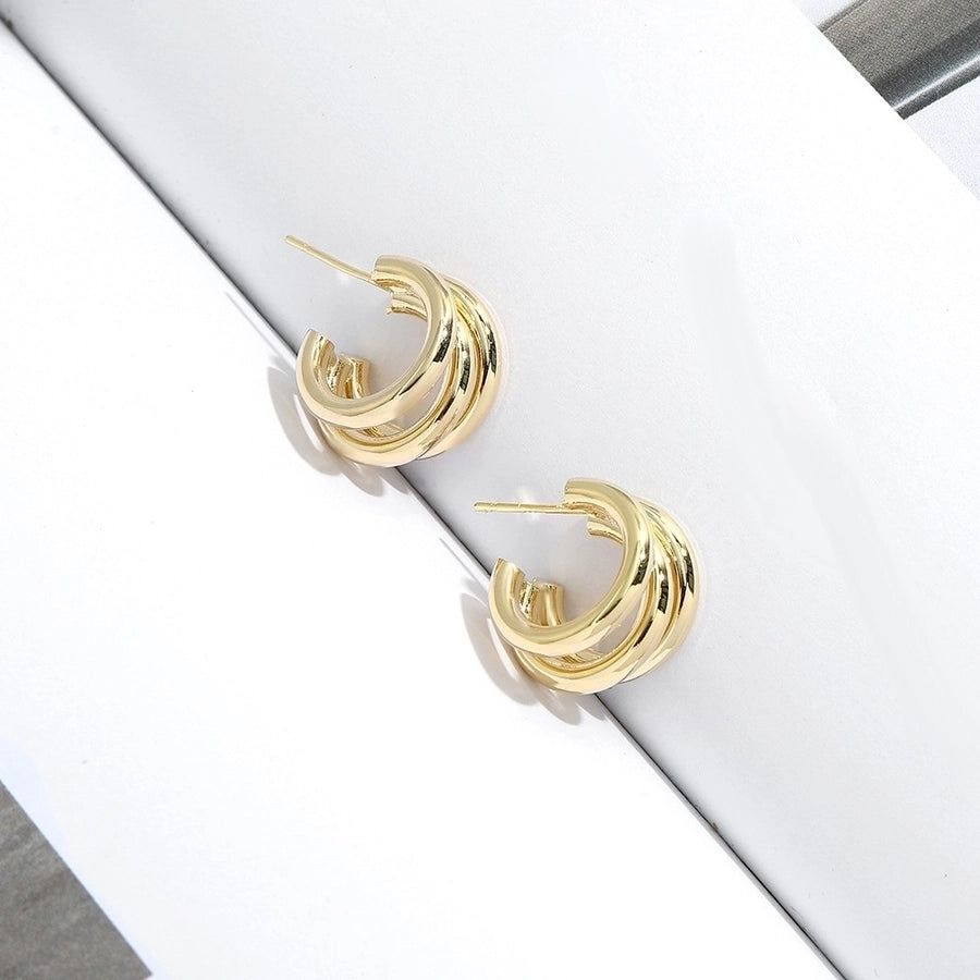 Plating Hoop Earrings